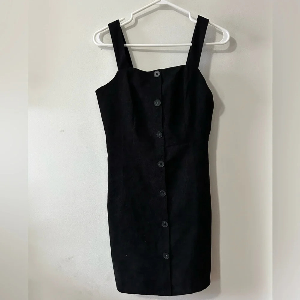 Shein  Black‎ Corduroy Dress